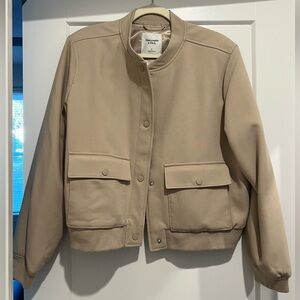 Abercrombie & Fitch Tan Bomber Jacket